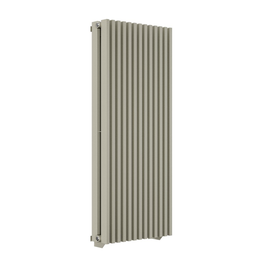 Beige Vertical Double Panel Radiator 1200 x 500mm - Nevada