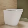 Back to Wall Rimless Short Projection Toilet with Soft Close Seat and Tornado Flush - Newport