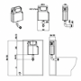 Albi Back to Wall Rimless Toilet with Soft Close Seat & Concealed Cistern With Matt Black Push Button