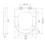 Newport Back to Wall Rimless Toilet with Soft Close Seat & Concealed Cistern With Matt Black Push Button