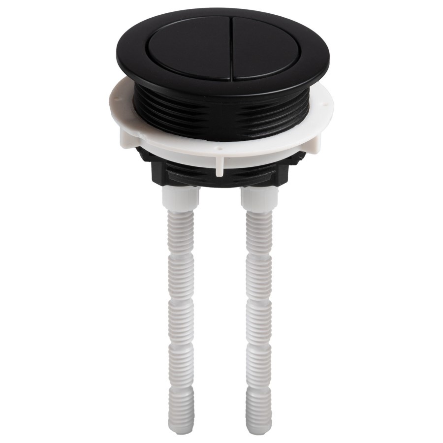 Close Coupled Rimless Closed Back Short Projection Toilet with Black Button and Tornado Flush - Newport