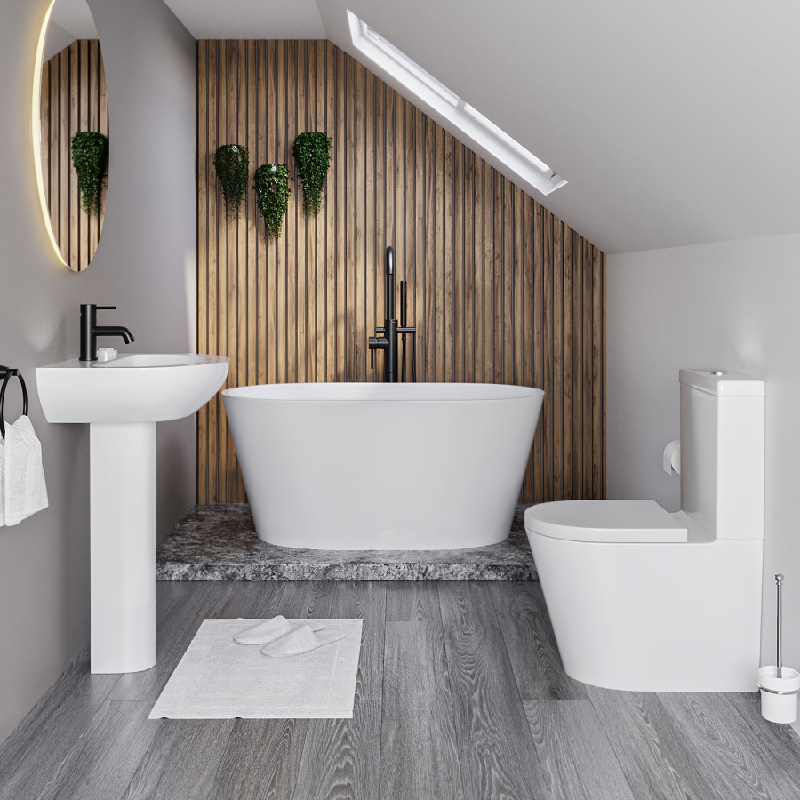 Close Coupled Rimless Short Projection Toilet with Soft Close Seat - Newport