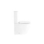 Close Coupled Rimless Closed Back Short Projection Toilet with Chrome Button and Tornado Flush - Newport