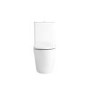 Close Coupled Rimless Closed Back Short Projection Toilet with Chrome Button and Tornado Flush - Newport