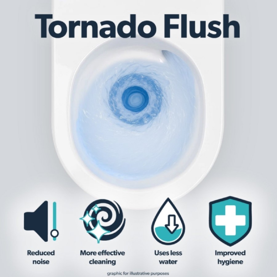 Close Coupled Rimless Short Projection Toilet with Soft Close Seat - Newport