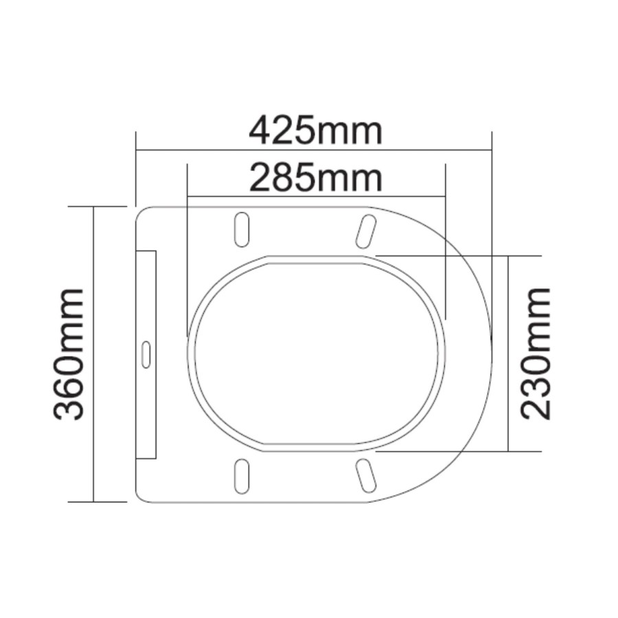 Close Coupled Rimless Short Projection Toilet with Soft Close Slim Seat - Newport