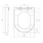 Close Coupled Rimless Open Back Short Projection Toilet with Chrome Button and Tornado Flush - Newport
