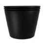 Matt Black Wall Hung Rimless Toilet with Soft Close Seat, Matt Black Pneumatic Flush Plate, 1170mm Frame & Cistern - Newport