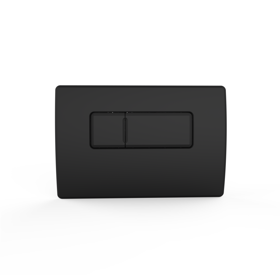 Matt Black Wall Hung Rimless Toilet with Soft Close Seat, Matt Black Pneumatic Flush Plate, 1170mm Frame & Cistern - Newport