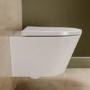 Wall Hung Rimless Short Projection Toilet with Soft Close Seat and Tornado Flush – Newport