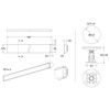 Leg Riser Kit Suitable for 700mm-900mm Square &amp; Rectangular Trays