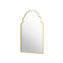 Arched Ornate Brass Mirror 50 x 80cm - Oberon