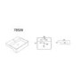 1200mm White Toilet and Sink Unit with Black Fittings - Ontario