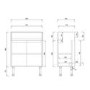 1500mm White Toilet and Sink Unit with Storage Unit & Brass Fittings - Ontario