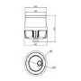 1200mm White Toilet and Sink Unit with Chrome Fittings - Ontario