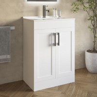 600mm Paintable Freestanding Vanity Unit with Basin - Orlando