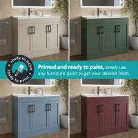 800mm Paintable Freestanding Vanity Unit with Basin - Orlando