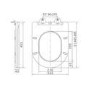 Matt Black Fluted Wall Hung Rimless Toilet with Soft Close Seat, Chrome Mechanical Flush Plate, 1168mm Frame & Cistern – Oregon