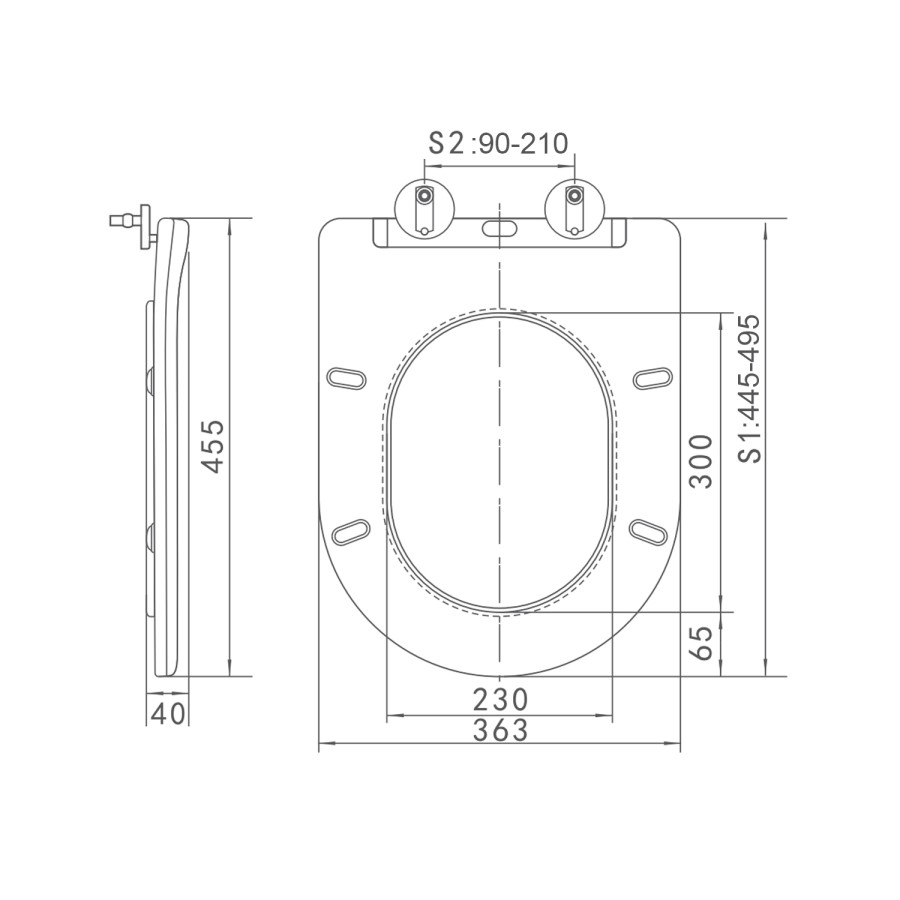 ONLY OPENED - Fluted Wall Hung Rimless Short Projection Toilet with Soft Close Seat - Oregon