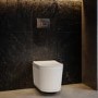 Fluted Wall Hung Rimless Short Projection Toilet with Soft Close Seat - Oregon