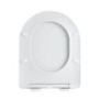 Fluted Wall Hung Rimless Toilet with Soft Close Seat, Matt Black Pneumatic Flush Plate, 820mm Frame & Cistern – Oregon
