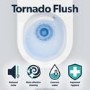 Fluted Wall Hung Rimless Toilet with Soft Close Seat, Black Glass Sensor Flush Plate, 1168mm Frame & Cistern – Oregon