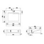 600mm Wood Effect Wall Hung Vanity Unit with Rectangular Basin - Oslo