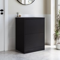 600mm Black Countertop Vanity Unit - Palma 600mm Black Countertop Vanity Unit - Palma
