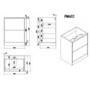 600mm Wood Effect Freestanding Vanity Unit with Basin – Palma