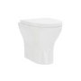 1100mm Wood Effect Right Hand Toilet and Sink Unit with Triangular Basin and Matt Black Push Button - Palma