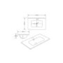 1000mm Walnut Wood Effect Toilet and Sink Unit with Round Toilet and Matt Black Push Button - Palma
