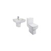 Delta Semi Pedestal Toilet and Basin Suite
