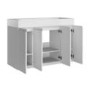 1200mm White Freestanding Double Vanity Unit with Basin - Panama