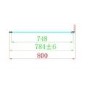 1200x800mm Black 8mm Glass Rectangular Hinged Shower Enclosure - Pavo