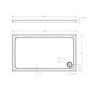 1000 x 800mm Brass Rectangular Sliding Door Shower Enclosure with Side Panel Suite with Toilet and Basin - Pavo