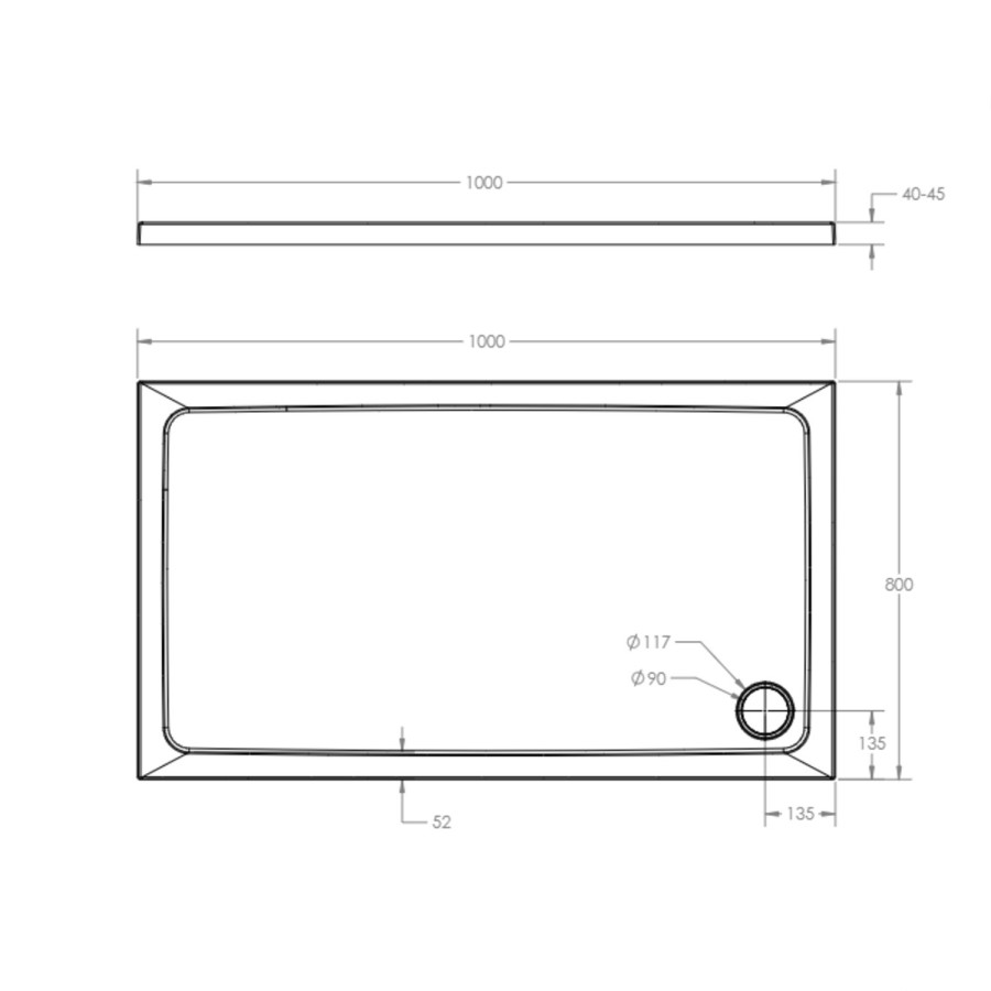 1000 x 800mm Brass Rectangular Sliding Door Shower Enclosure Suite with Toilet and Basin - Pavo
