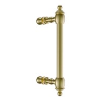 Brushed Brass Traditional Shower Door Handle - Pavo Brushed Brass Traditional Shower Door Handle - Pavo