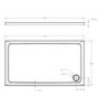 1000 x 800mm Chrome Rectangular Sliding Door Shower Enclosure with Side Panel Suite with Toilet and Basin - Carina