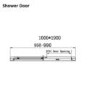 1000 x 800mm Chrome Rectangular Sliding Door Shower Enclosure Suite with Toilet and Basin - Carina