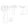 1000 x 800mm Chrome Rectangular Sliding Door Shower Enclosure Suite with Toilet and Basin - Carina