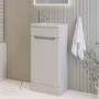 400mm Beige Freestanding Cloakroom Right Hand Vanity Unit with Basin - Pendle