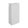400mm White Freestanding Cloakroom Left Hand Vanity Unit with Basin - Pendle