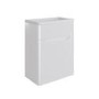 400mm White Wall Hung Cloakroom Right Hand Vanity Unit with Basin - Pendle