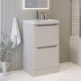 500mm Beige Freestanding Vanity Unit with Basin - Pendle