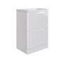 500mm White Freestanding Vanity Unit with Basin - Pendle