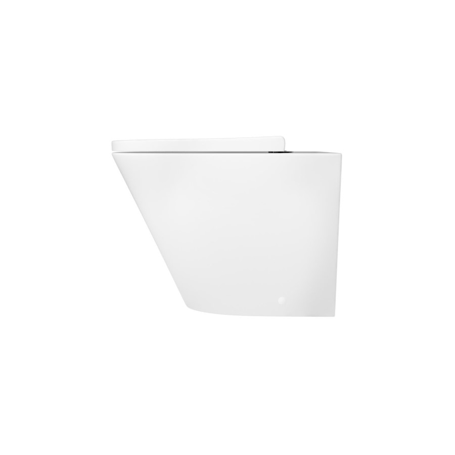 1100mm Black Toilet and Sink Unit with Round Toilet - Pendle