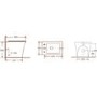 1100mm Black Toilet and Sink Unit with Square Toilet - Pendle