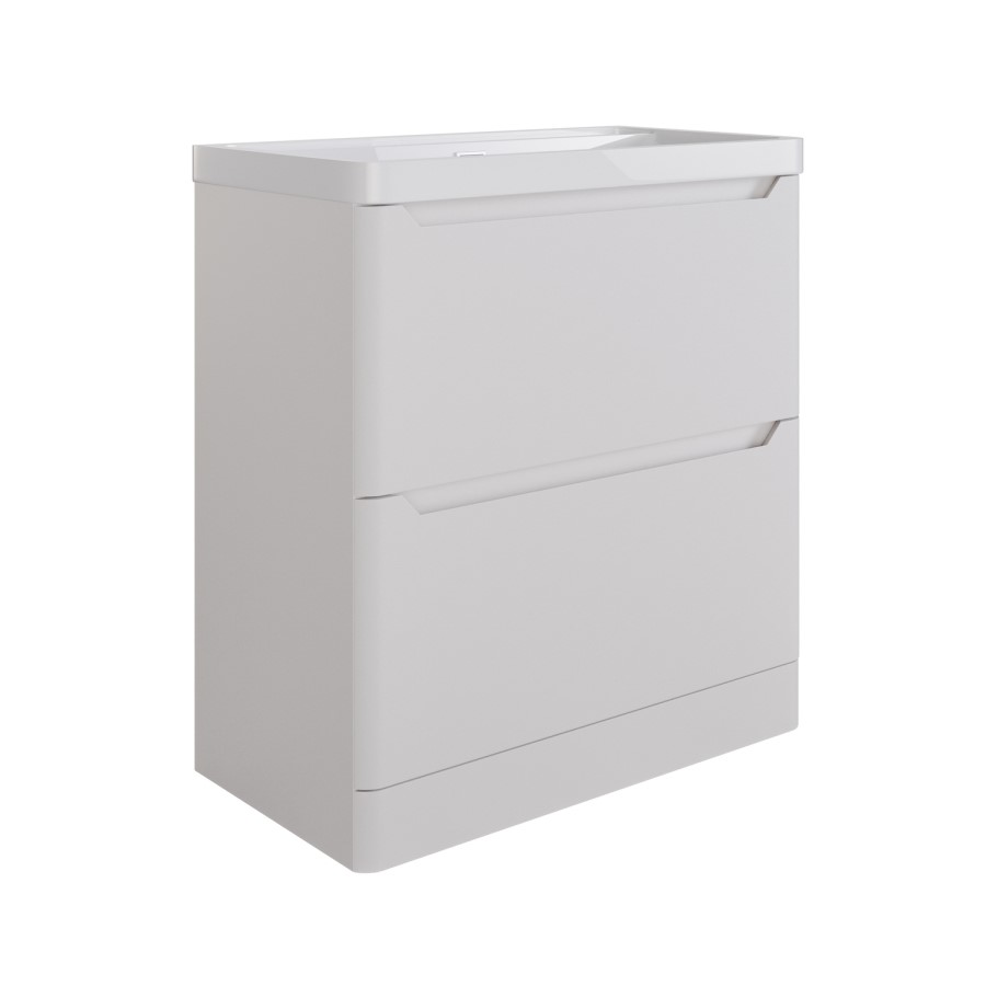 800mm Beige Freestanding Vanity Unit with Basin - Pendle
