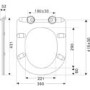 1300mm Beige Toilet and Sink Unit with Round Toilet - Pendle