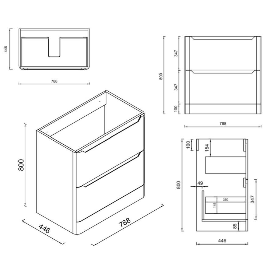 1300mm Beige Toilet and Sink Unit with Round Toilet - Pendle